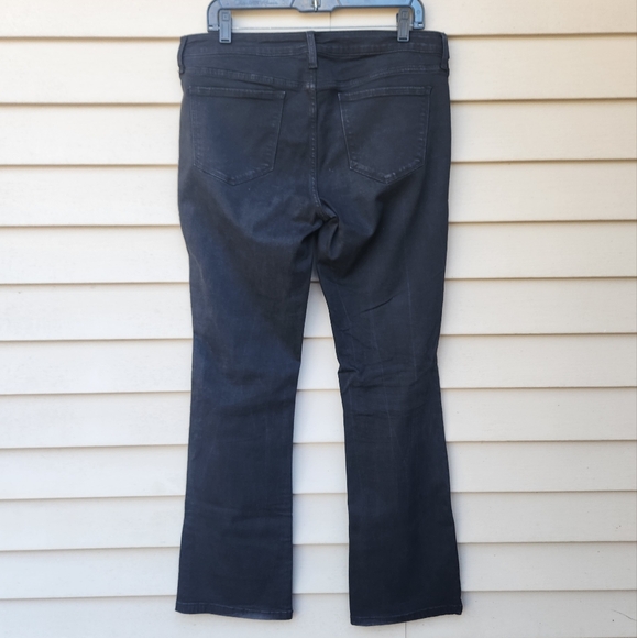 JCP Black Bootcut Jeans Solid Casual Cotton Blend - Picture 7 of 15